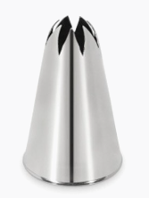 Douille inox étoile 6 mm style fermée