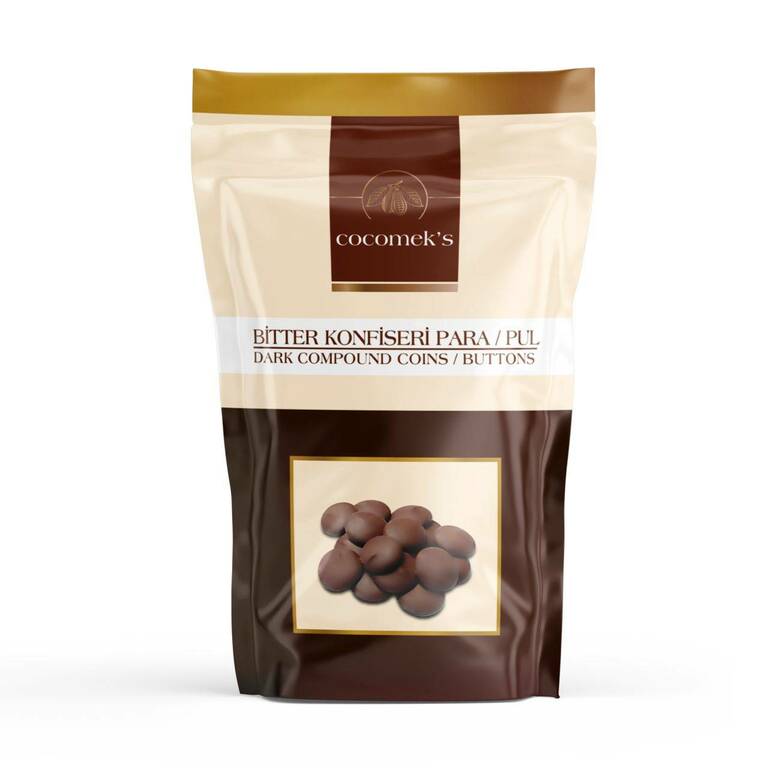 Cocomeks -Bitter Konfiseri Para/Pul (Dark Compound  Coins/Buttons) 2,5 kg