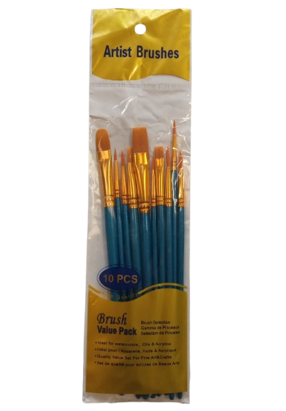 Plastik Mavi Fırça Set