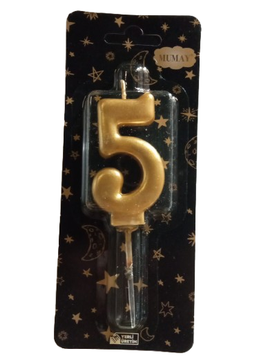 Rakamli Mum Gold ( Altin ) - 5