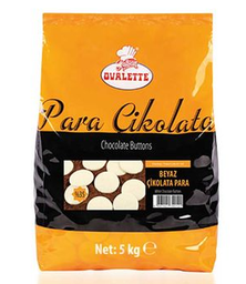 [Y101136] Ovalette Pul Çikolata Beyaz 5 kg