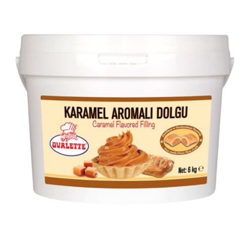[Y101334] Ovalette - Karamel Aromalı Krema Dolgu 6 Kg
