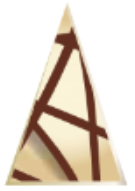 [Y101641] Korinitta - Dekor Çikolata (Üçgen) US001