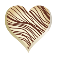 [Y101626] Korinitta - Dekor Çikolata (Kalp) KLP004