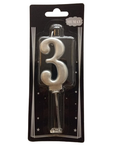 [Y101874] Rakamli Mum Gumus - 3