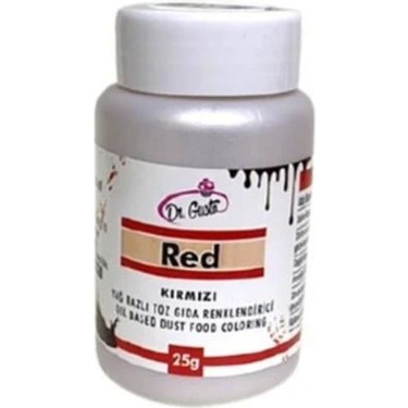 [Y100384] Dr. Gusto 25 gr Yağ Bazlı Toz Kırmızı Boya