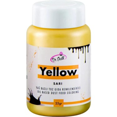 [Y100385] Dr. Gusto 25 gr Yağ Bazlı Toz Sarı Boya