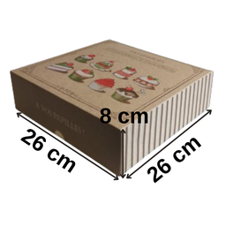 [Y101037] Boite Patissiere Delices 26*8 cm 50 pcs