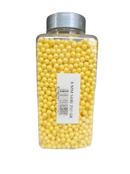4mm Boncuk 250 gr Sarı