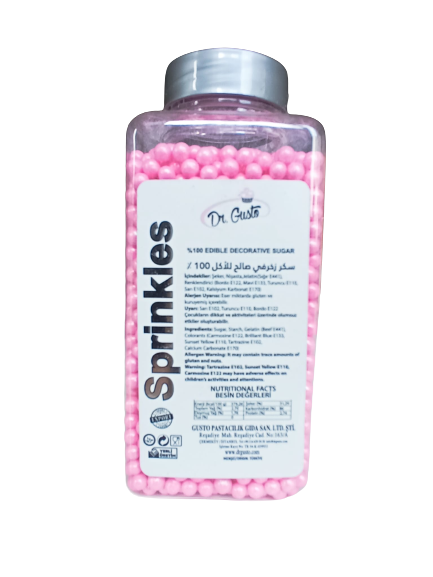 Gusto - 4mm Boncuk 250 gr Bebe Pembe