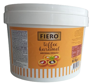 Fiero Toffee Karamel Dolgu Krema 6 Kg