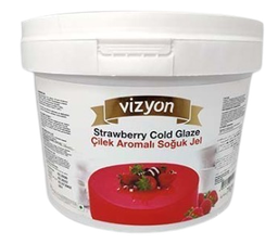 [Y100997] Vizyon Strawberry Cold Glaze ( Çilek Dekojel)