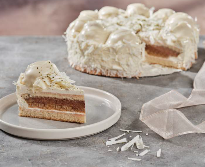 Witte Profiterolescake