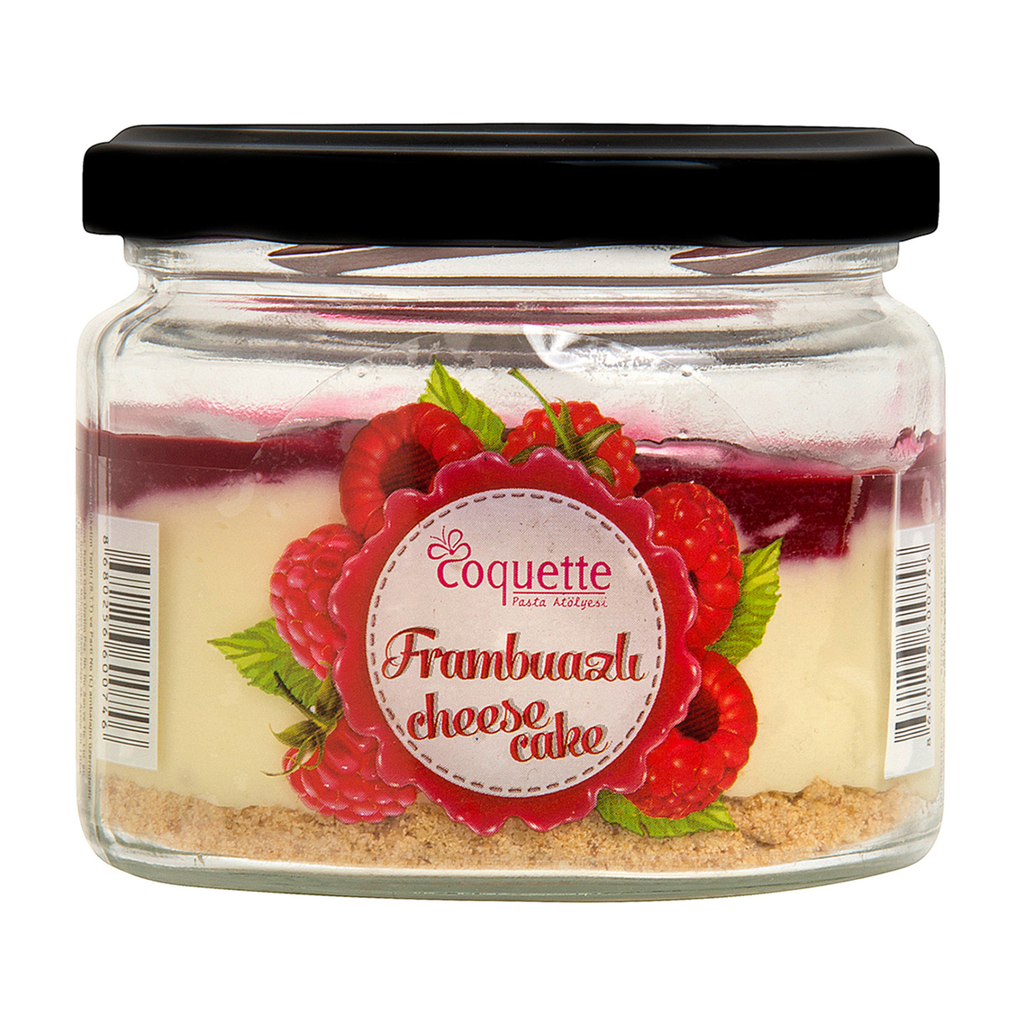 Kavanozda Frambuazlı Cheesecake 200 gr