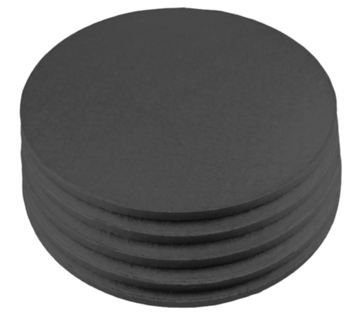 30cm Zwarte Taartbodem Piepschuim 5st