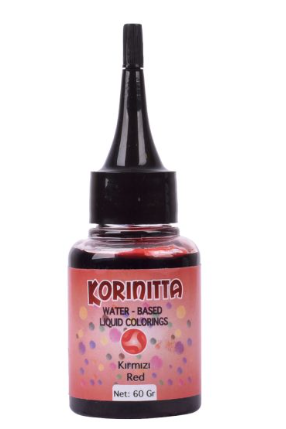 Korinitta Sıvı Gıda Boyası Kırmızı 60 Ml