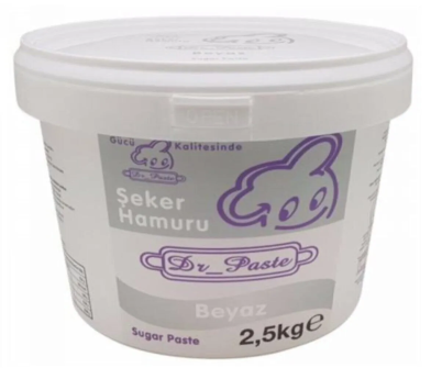 Dr Paste - Seker Hamuru Beyaz 2,5 kg