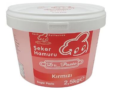 Dr Paste - Seker Hamuru Kirmizi 2,5 kg