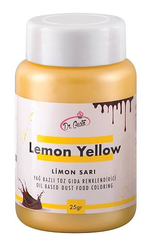 Dr. Gusto 25 gr Yağ Bazlı Toz Limon Sarı Boya