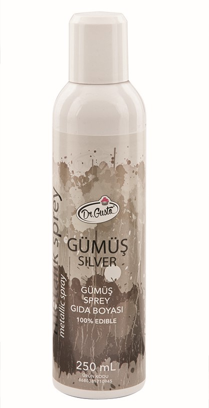 Dr. Gusto 250 ml Sprey Boya Gümüş