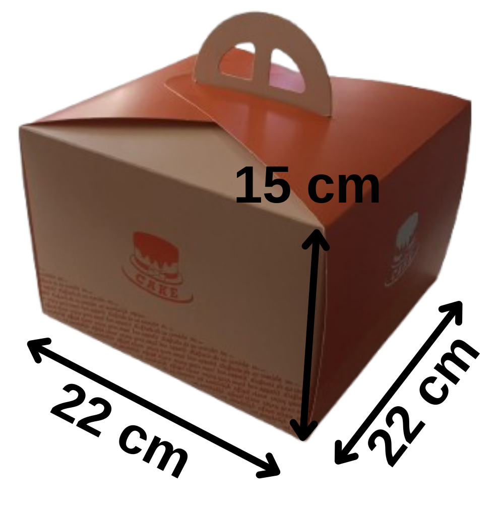 Hay2 - 22 x 22 x 15 Taart Dozen (Pasta Kutusu)