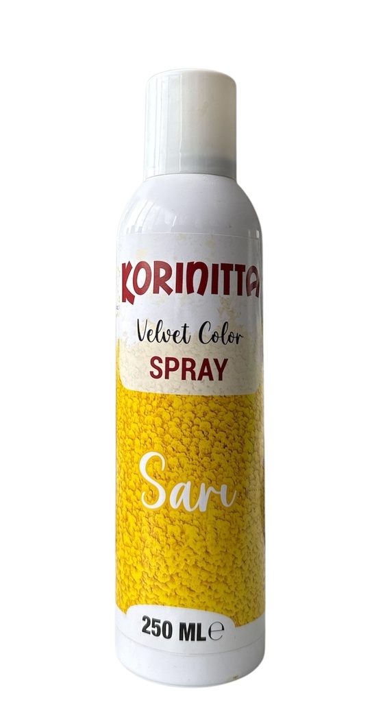 Korinitta - Kadife Sprey Boya SARI 250 ml