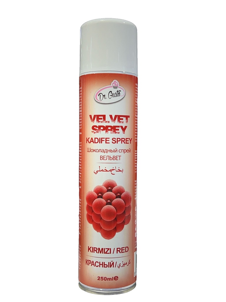 Dr Gusto - Kadife Sprey Boya KIRMIZI 250 ml