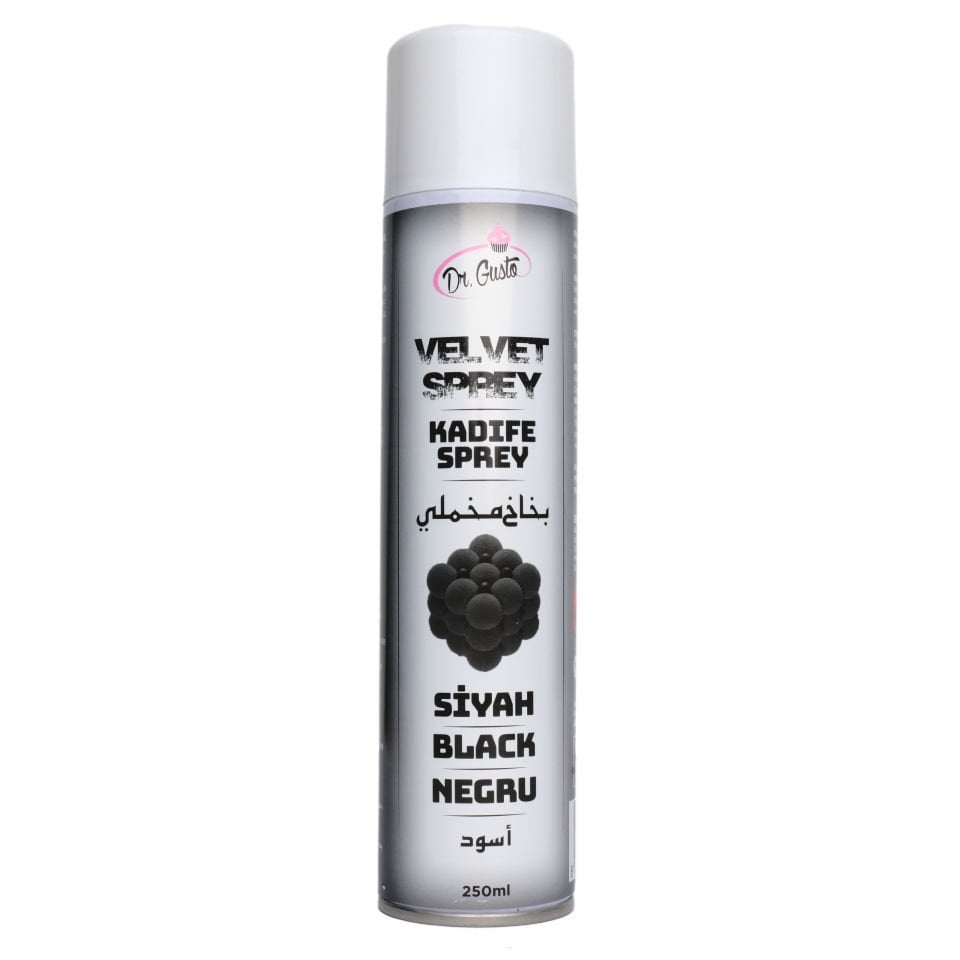Dr. Gusto Kadife Sprey Boya Siyah 250 ml