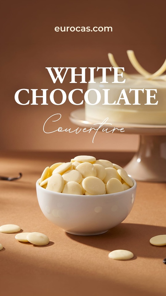EUROCAS - Pièces de chocolats blanc 10 kg