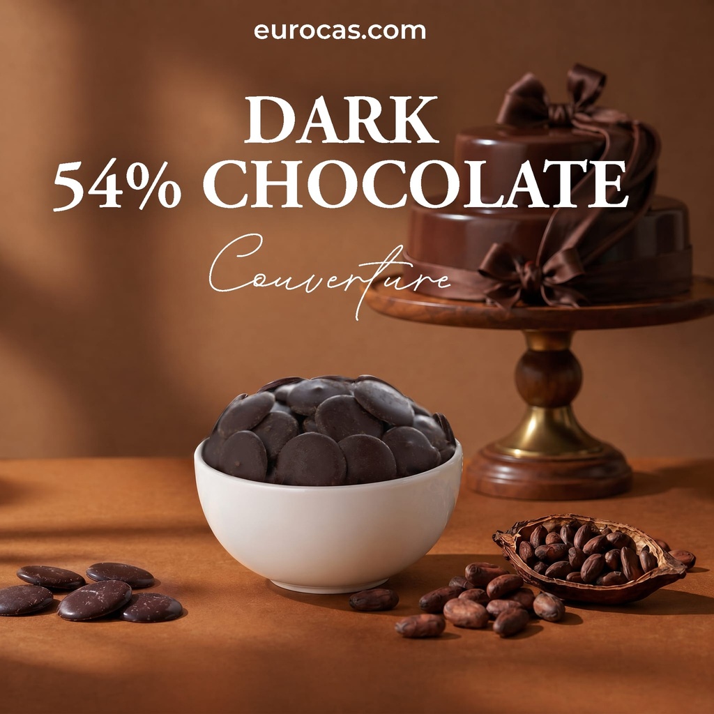 EUROCAS - Pièces de Chocolat Noir 10 kg 