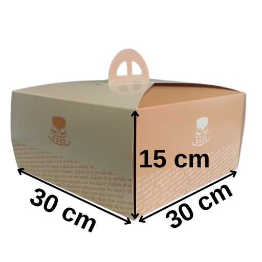 [Y101211] Hay2 - T6 - 30 x 30 x 15 Taart dozen (Pasta Kutusu)