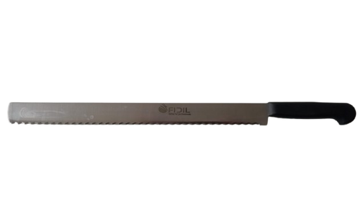 [Y101342] Pirge FIDIL Pasta Bıçağı Dişli Geniş 35 cm
