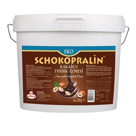 [Y101445] Ovalette Shokopralin Eko Kakaolu Fındıklı Pralin 10 kg