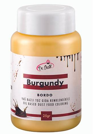 [Y101424] Dr. Gusto 25 gr Yağ Bazlı Toz Bordo Boya