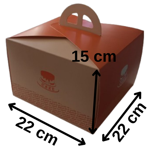 [Y101846] Hay2 - 22 x 22 x 15 Taart Dozen (Pasta Kutusu)