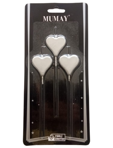 [Y101613] Kalp Mum 3'lu