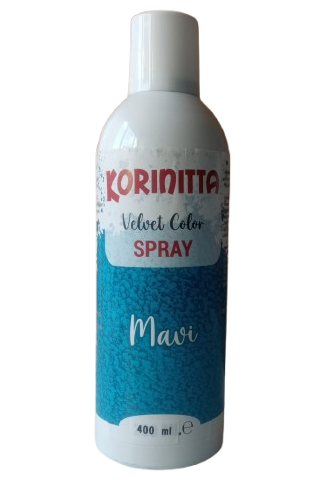 [Y101932] Korinitta - Kadife Sprey Boya MAVI 400 ml
