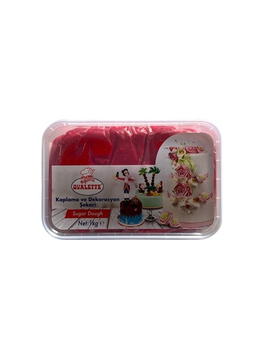 [Y101997] Ovalette - Seker Hamuru Kirmizi 1 kg