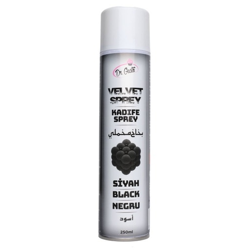 [Y102321] Dr. Gusto Kadife Sprey Boya Siyah 250 ml