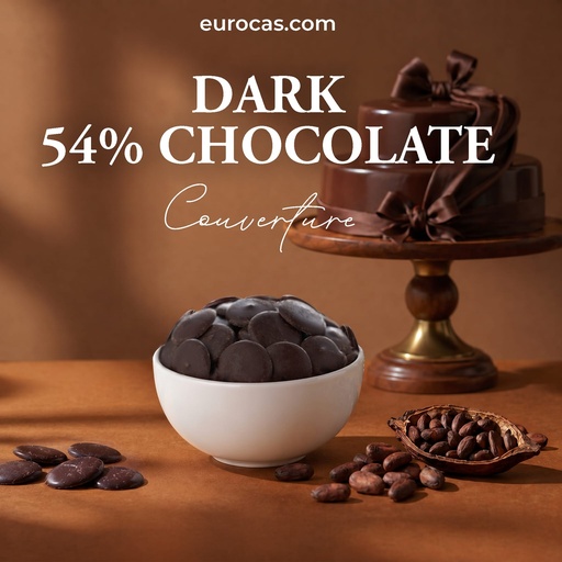 [Y102469] EUROCAS - Muntjes Bitter Chocolade 10 kg 