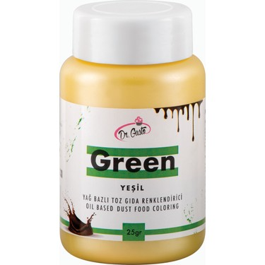 [Y100390] Dr. Gusto 25 gr Yağ Bazlı Toz Yeşil Boya