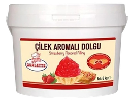 [Y100809] Ovalette - Dolgu Amaçlı Çilek Pasta Kreması 6 kg