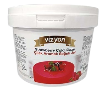 [Y100997] Vizyon Strawberry Cold Glaze ( Çilek Dekojel)