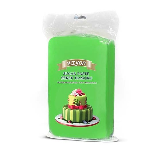 [Y101002] Vizyon Sugar Paste 1 Kg (Şeker Hamuru Açık Yeşil)
